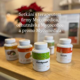 Ve středu u nás v kamenném obchodě v Panské bude promo Mycomedica, terapeut z Mycomedica a ochutnávka Mycocoffee. Tak...
